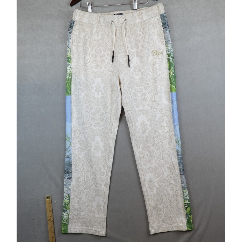 PRPS Joggers Pants Sun Valley Jacquard Mens Size XL Paisley
